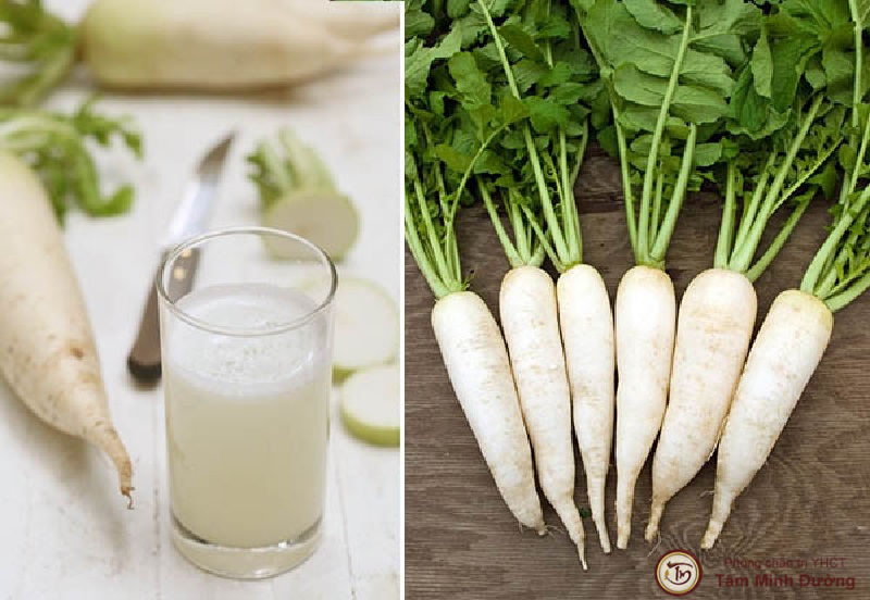 Bài thuốc từ nước ép củ cải trắng chữa viêm họng mãn tính